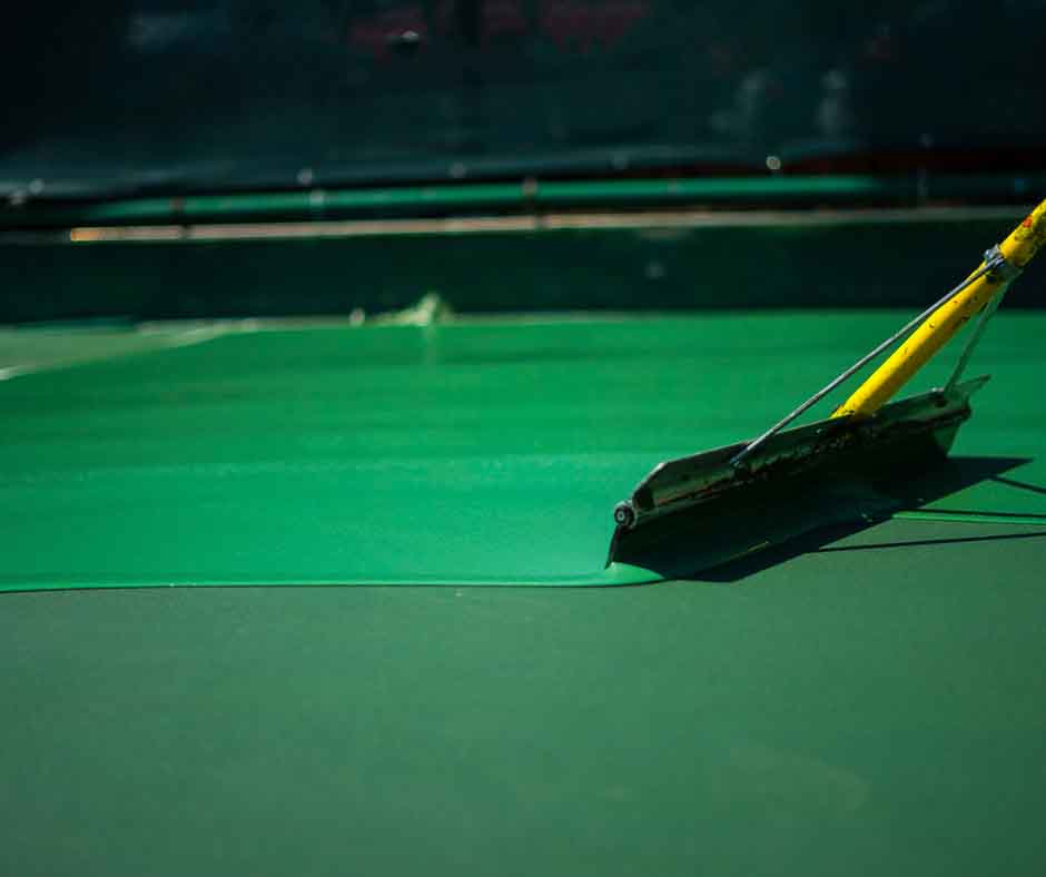 tennis court resurfacing