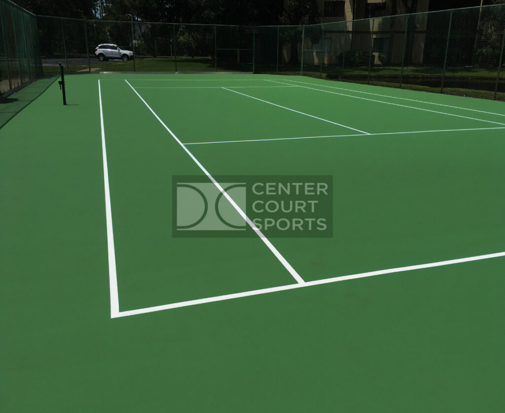 backyard tennis court