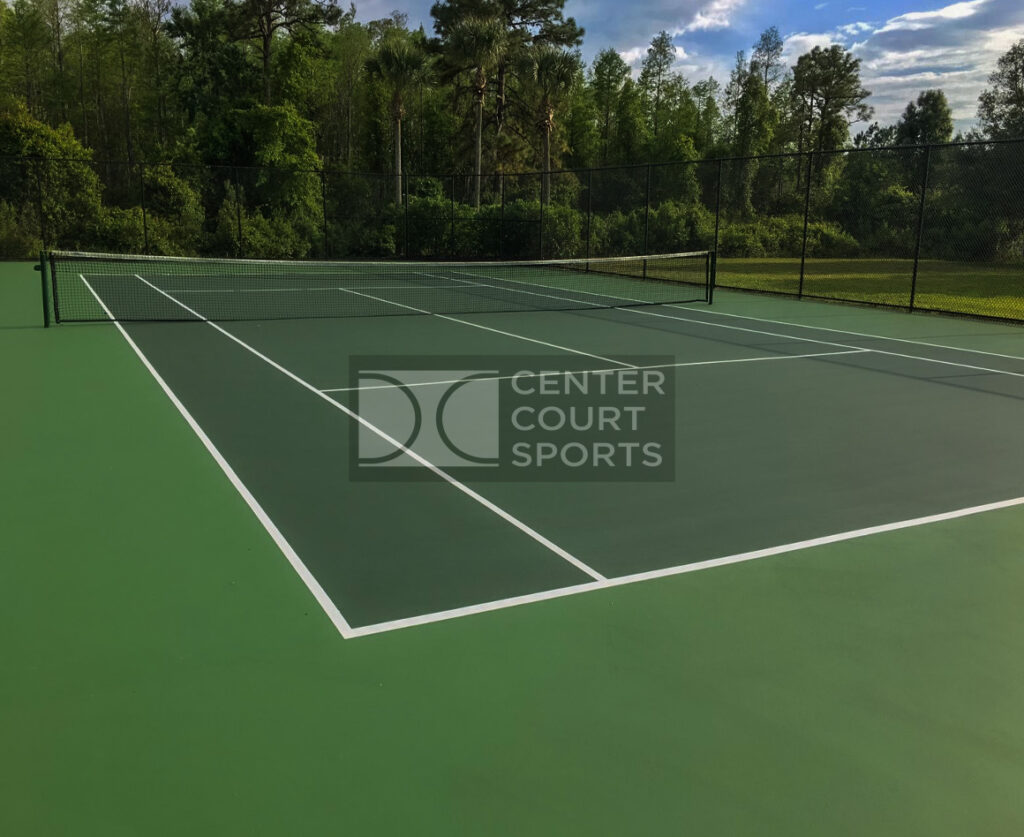 backyard tennis court